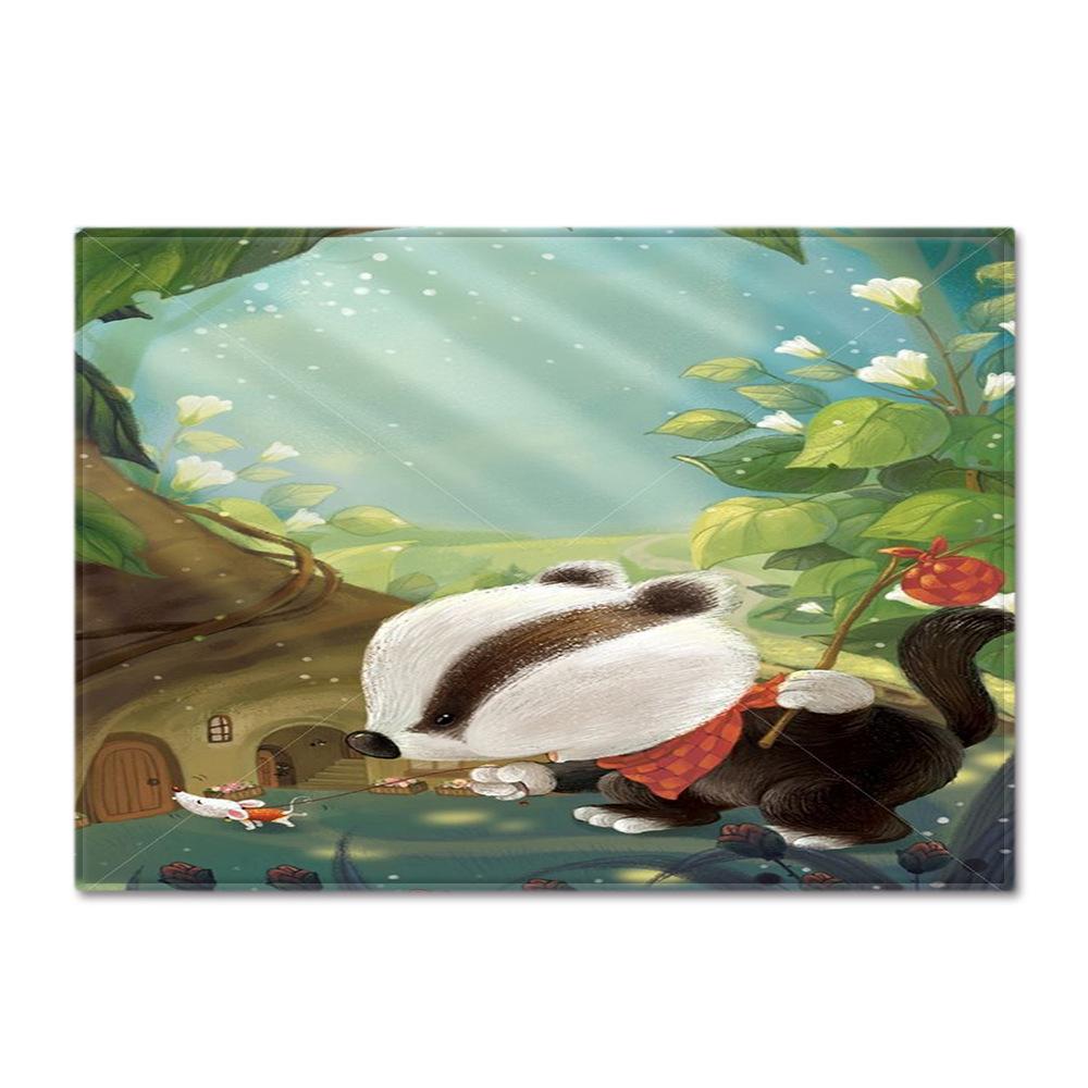 Tree Hole Big Carpet Feather Wind Bedroom Floor Mat Fixed Zhi