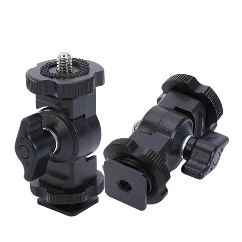 Hot Shoe Mount Adapter 1/4inch Screw LED Fill Light Socket Stand Camera Hot Shoe Microphones Monitor Adapter Socket