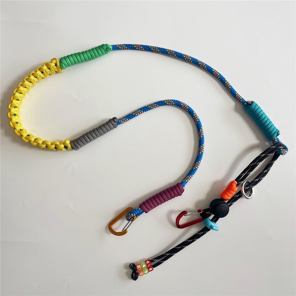 Hand-made Woven Multifunction Adjustable Bag Strap Lanyard Outdoor Camping Hiking Crossbody Strap Replacement Rope