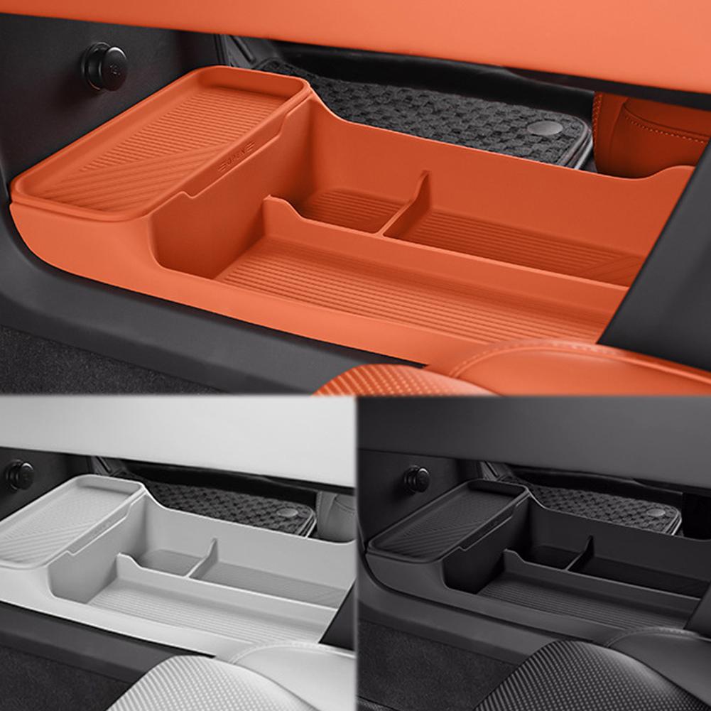 Double Layer Storage Box Under Center Console High Quality Silicone Car Interior Decoration Mordern Modification For LIxian K1C2
