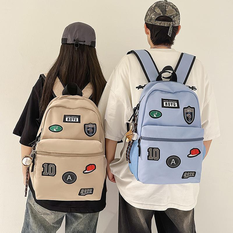 Print Student Schoolbag Unisex Lightweight Large Capacity Backpack