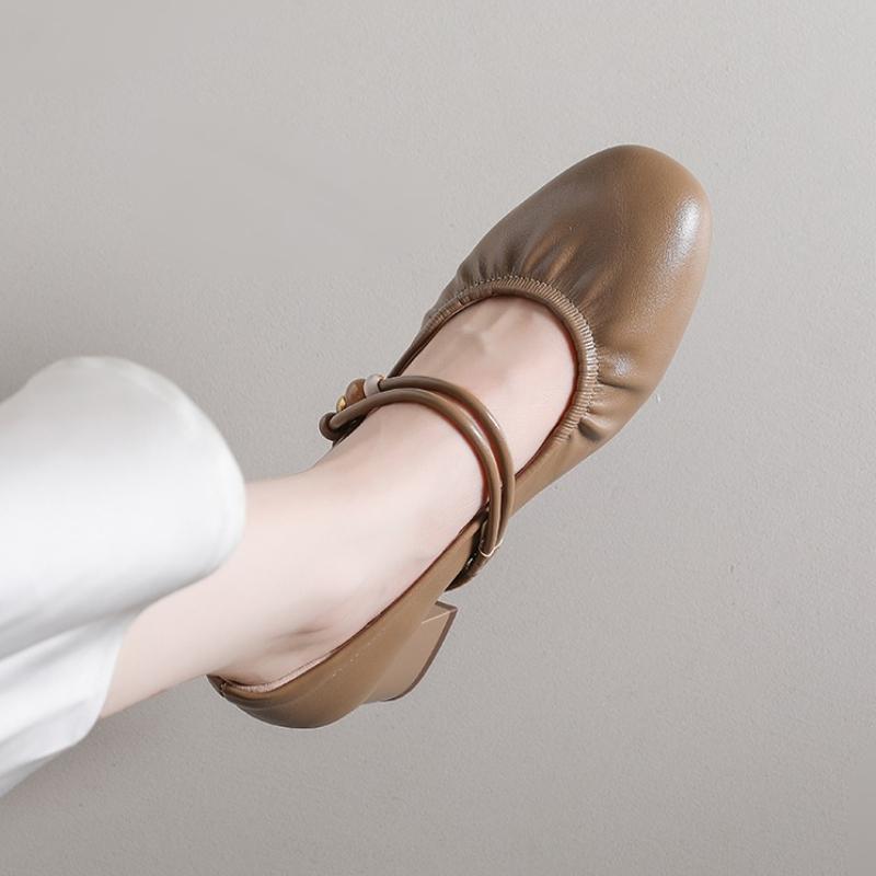 Móda Vysoké podpatky Dámské boty Robustní Pohodlné Lodičky Letní Módní Sandály Retro Mary Janes Dámské boty 2025 Nový Trend Zapatillas De Mujer