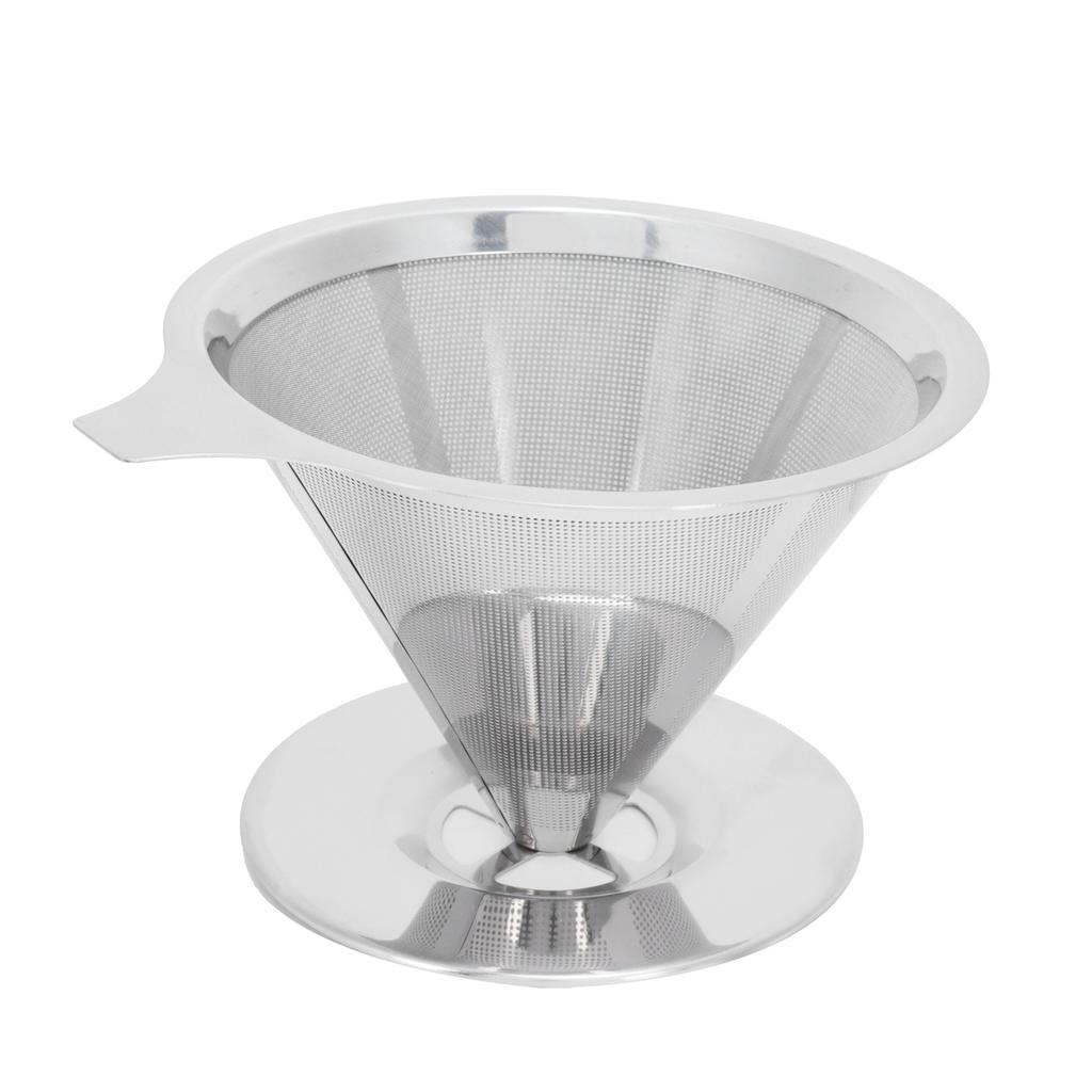 Stainless Steel Brew Drip Coffee Filter Funnel Cup Dripper Coffee Machine Accessories