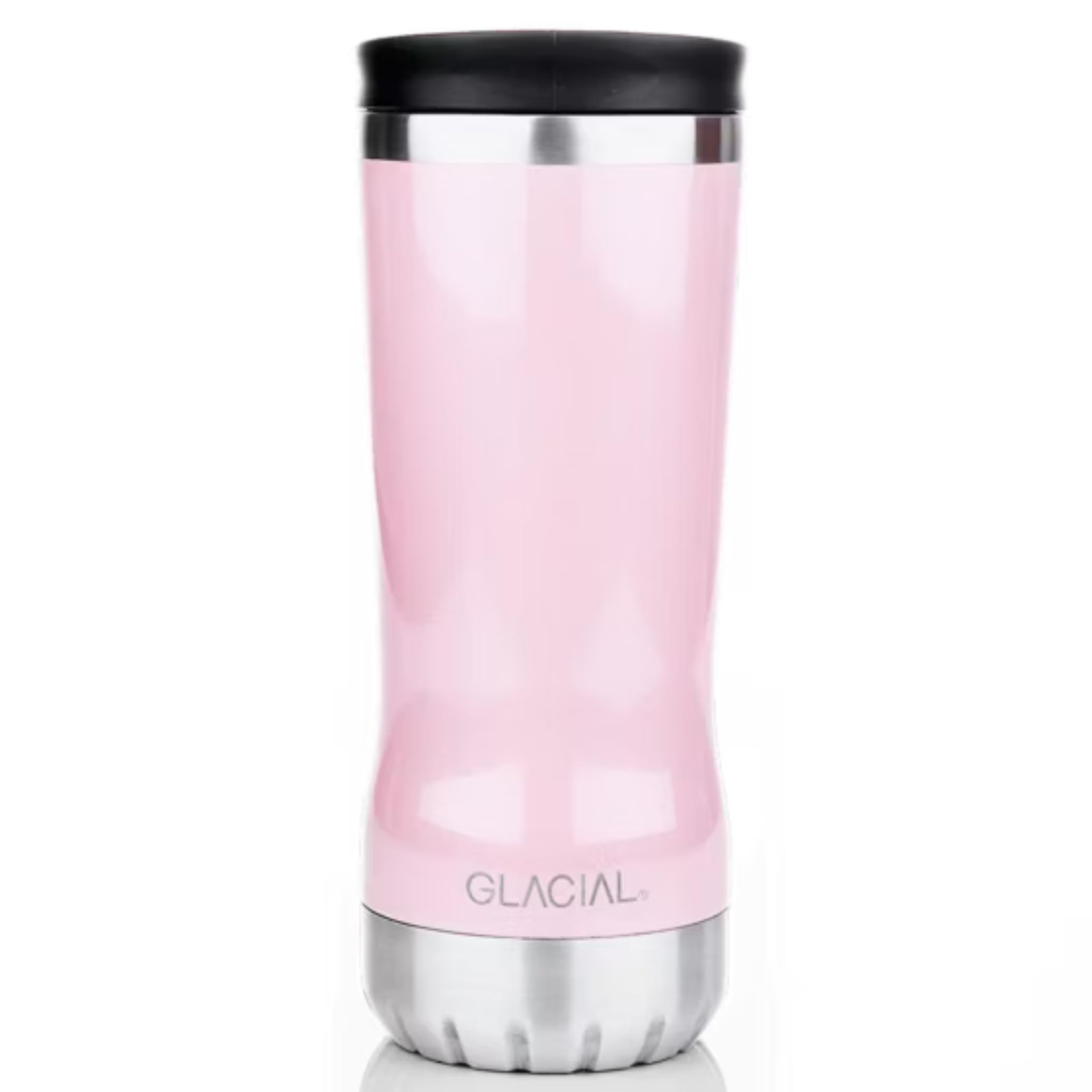 

GLACIAL Tumbler, 350ml, Vacuum Insulated, Stainless Steel, Keeps Drinks Hot or Cold, with Lid, Scandinavian Design, Gift-Ready, Pink Pearl