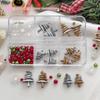 Christmas Colorful Resin Nail Decoration Accessories DIY Nail Glamour Christmas Tree Snowflakes Design Stereoscopic for Salon