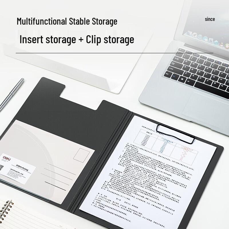 Deli 5440 A4 Foldable Clipboard Portfolio
