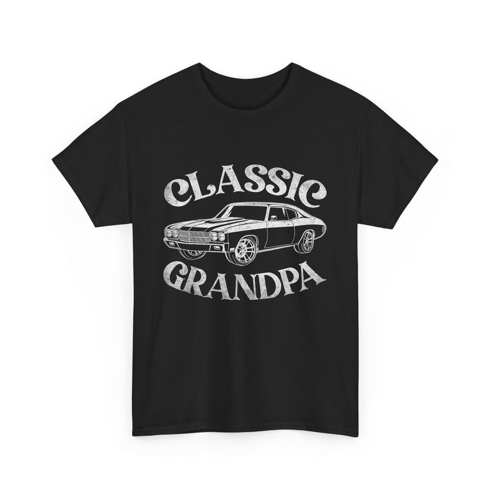 Funny Grandpa Classic Car Graphic Family Grandpa Fathers Day T-Shirt