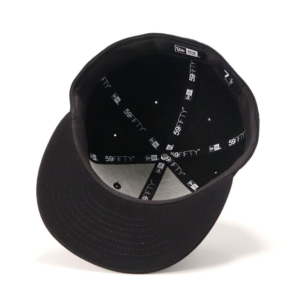 [New Era] Cap 59FIFTY Box Logo BlackBox Logo 7 12 5950 BOXLOGO BLK WHI 25J