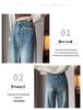 Women's High-Waisted Color Block Patchwork Wide-Leg Jeans