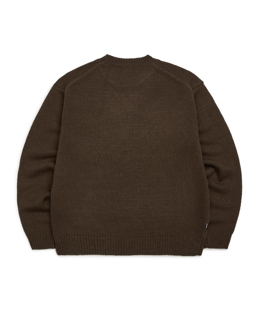 MARK GONZALES Heart Collection Graphic Knit - Brown