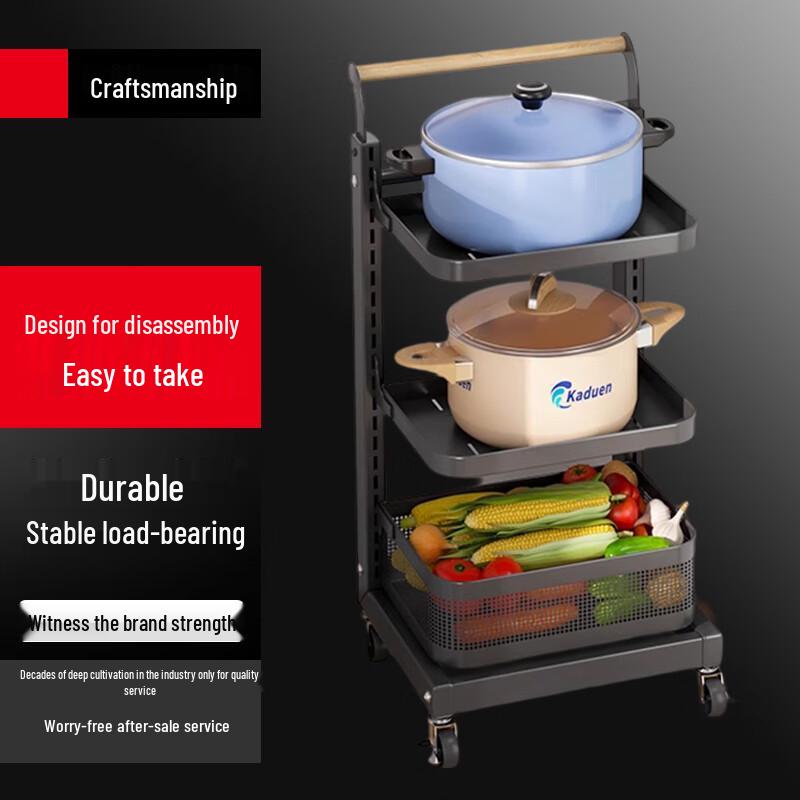 

Yingbai Multi-functional Mobile Kitchen Pot Rack Organizer