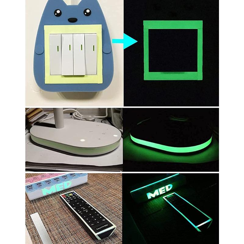 1pc Glow-in-the-dark Tape, Bright, Long-lasting Fluorescent Tape Glow-in-the-dark Tape for Halloween, Nighttime Decorations
