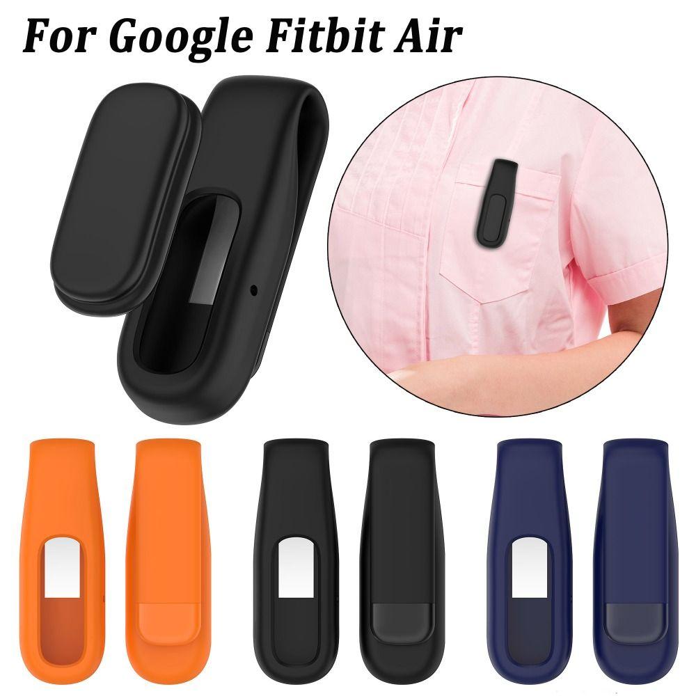 Steel Clip Protective Case Clip Silicone Buckle Holder Watch Clip Protector for Google Fitbit Air