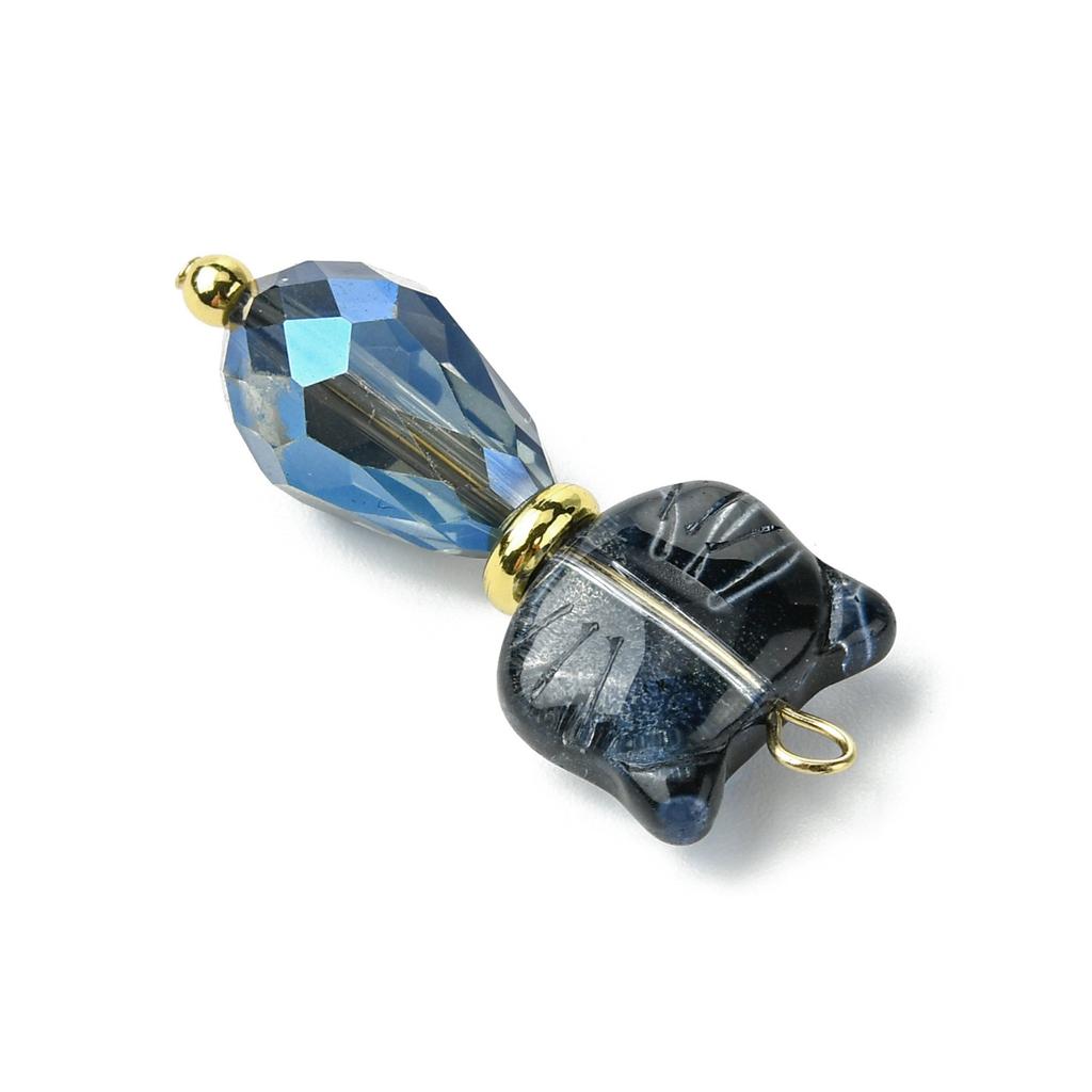 Wielobarwne Kociaki Zawieszka do Rękodzieła Biżuterii Kolorowe Szklane Wisiorki do Kolczyków i Naszyjników Akcesoria do Breloków