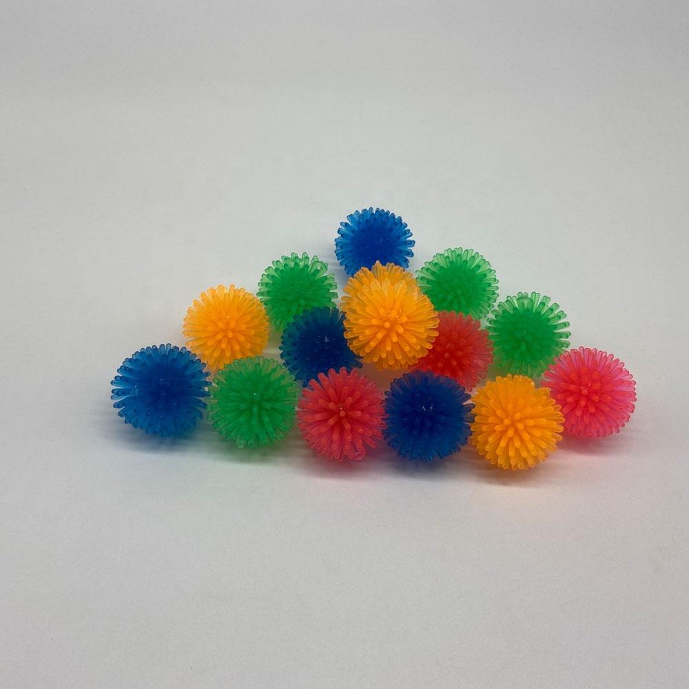 100 pièces Nouveaux Jouets Sensoriels à Presser Soulagement du Stress Boules Hérisson Squishy Pointues Jouets Fidget pour Enfants et Animaux