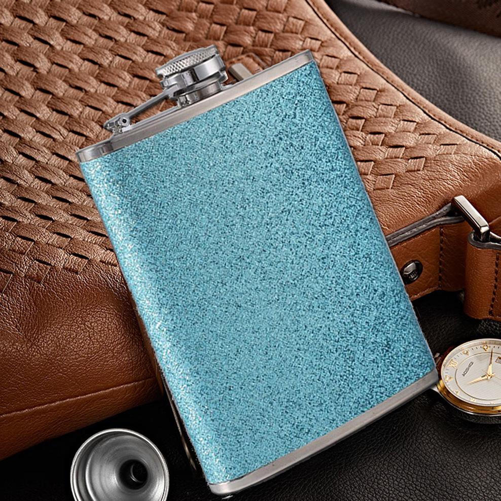 8oz Stainless Steel Hip Flask, Outdoor Portable Flat Flagon, European Style Men Women's Small Wine Bottle,  Liquor Jug,