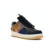 Nike Travis Scott X Air Force 1 Low Cactus Jack Unisex Sneakers Multi-Color Muted-Bronze Fossil CN2405-900