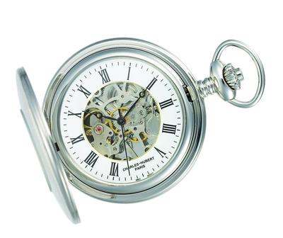 Pocket Watch Mechanical Manual Winding Skeleton DWA008 [Charles Hubert] Men's