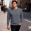 Men'S Fleece Round Neck Pullover With Fleece Solid Color Hoodie And Fleece Fleece Fleece Jacket