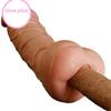 Sex Toys 3 In 1 Condom Male Anal Masturbation Penis Extension Simulation Dildo