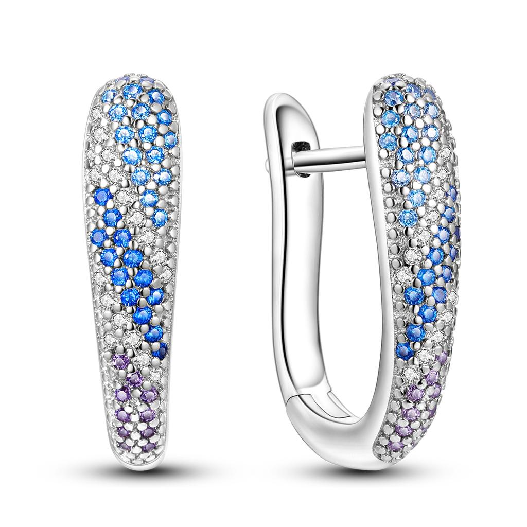925 Sterling Silver Simple Gold U-shaped Earrings Jewelry Versatile Hoop Earrings for Women Jewelry Fine Birthday Party Gifts