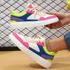 Classic Board Shoes Women Fashion PU Leather Sneakers Men Trendy Flats Casual Versatile Platform Shoes Lace-up Casual Trainers