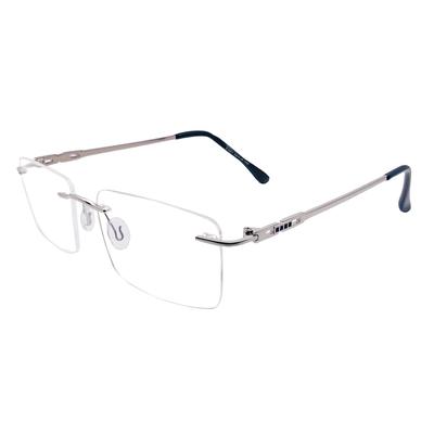 RSINC RimLess Frame/eyeglass Metal For Men And Women,Olivia Silver Black 51001 53-18-143 (IB-2) M1 Olivia Silver Black 51001 | IB 2