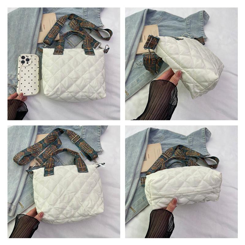 Prošívaná kabelka s horním uchem, kabelka přes rameno, velkokapacitní, kosočtvercový vzor, jednobarevná, vintage crossbody kabelka pro ženy do práce