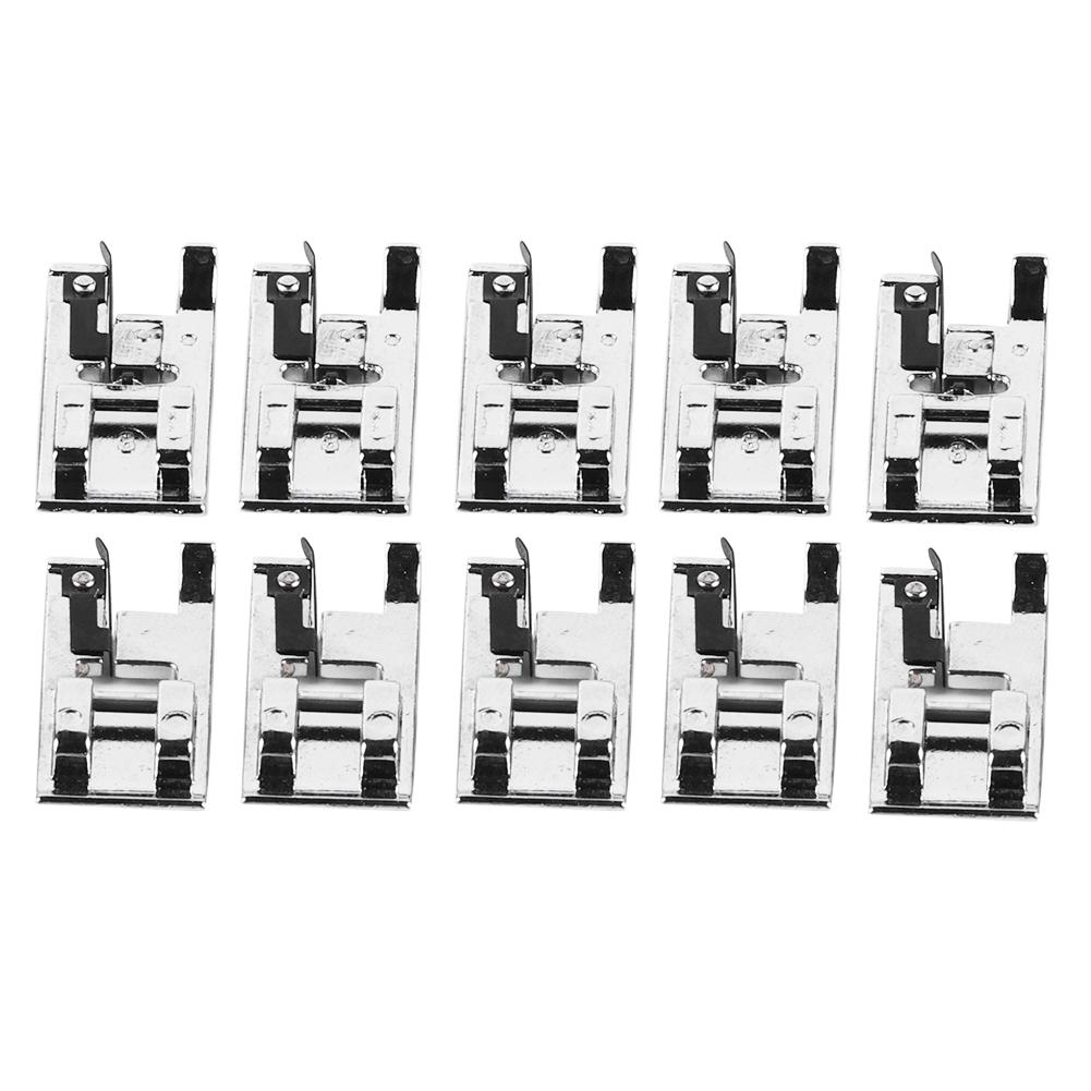 10Pcs Bias Tape Binder Foot GShaped Overlock Presser Foot for Brother Singer Sewing Machine