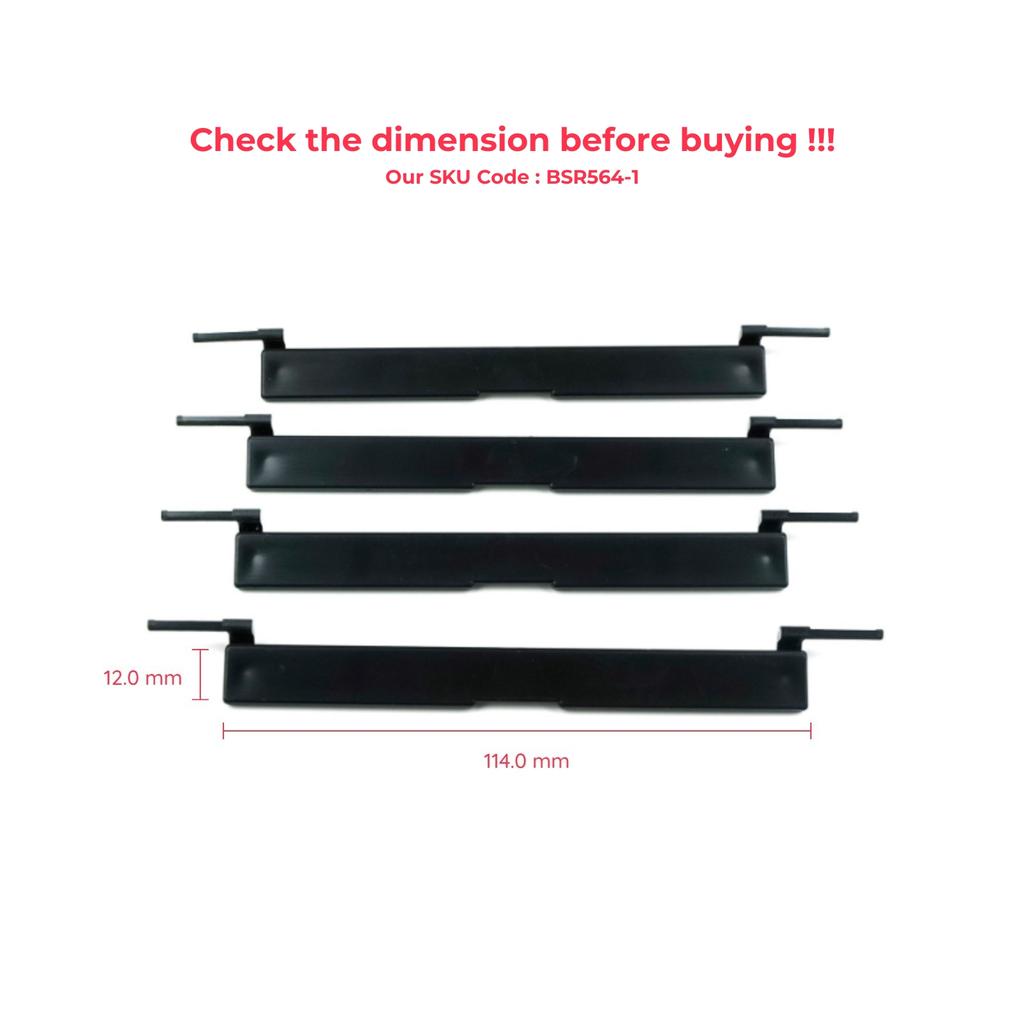 ESR564-1 4 Pcs Roof Rack Carrier Molding Port Bag Rail Lid Cover Trim Water Strip 114*12 mm for BMW 3 Series F30 F31 F34 F35 F80 M3 LCI 2012-2019