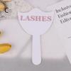 Handheld Eyelash Technician Photo Prop Acrylic Mirror Social Media Lash Beauty Mirror Lash Salon Soft PVC Eyelash Cards