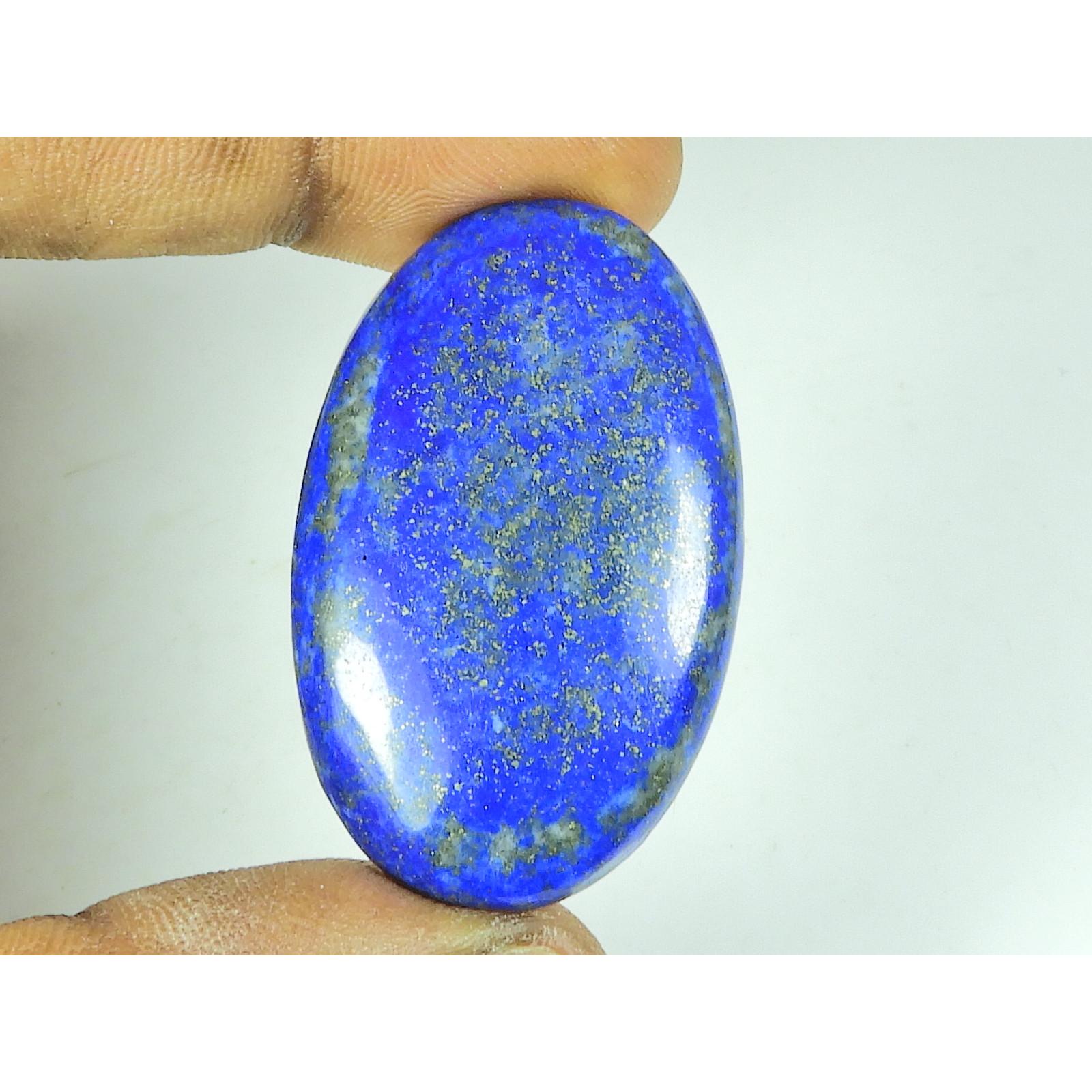 

26X43X06 MM Natural Lapis Lazuli Oval Shape Cabochon Loose Gemstone 75Cts. SY-524