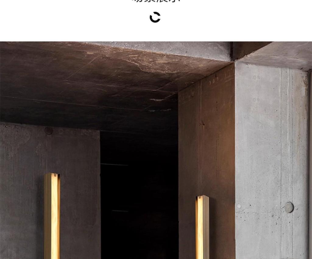 Italian Minimalist Marble Wall Lamp for Living Rooms, Corridors, and Bedrooms