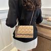 Internet Celebrity Small Square Bag Women 2025 Popular New Trendy Korean Version Shoulder Versatile Messenger Ins Fashion Diamond Chain Bag