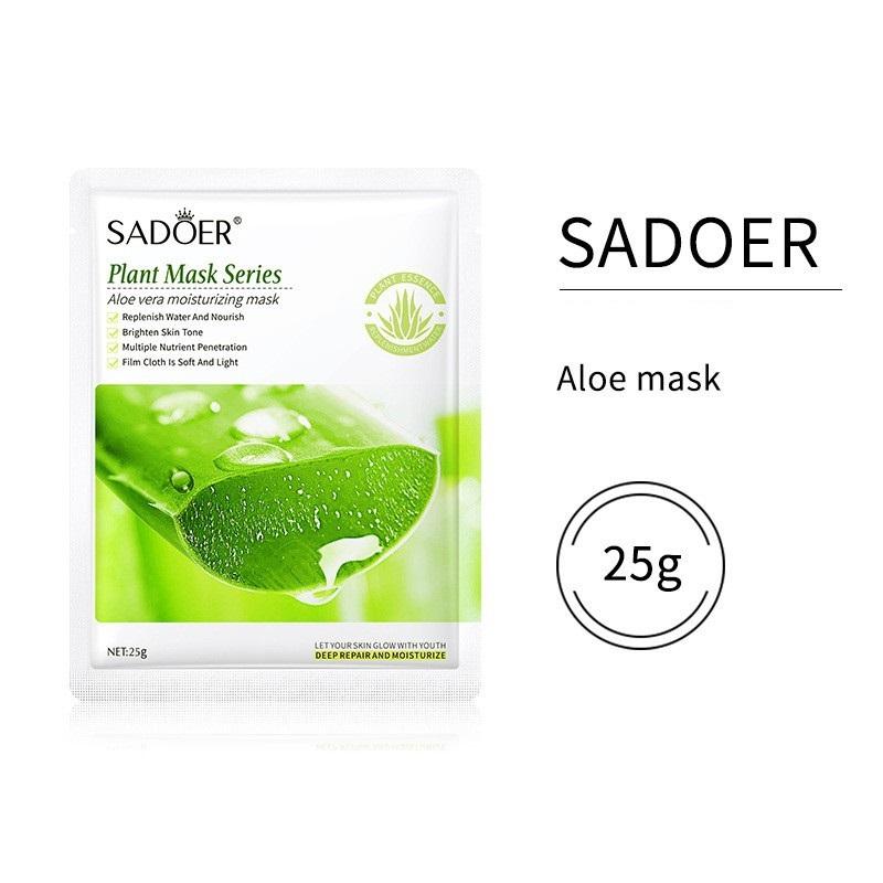 

Увлажняющая маска для лица с медом и растительными фруктами SADOER Aloe Vera-10PCS