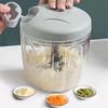900ml Extra Large Manual Food Chopper Vegetable Chopper Garlic Chopper with 5 Sharp Blades Mincer for Cutting Onions Chili Ginger