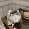 New Chinese Style Silk Crescent Bag 2026 Trendy Embroidery Handbag for Women Fashion Small Shoulder Crossbody Purse