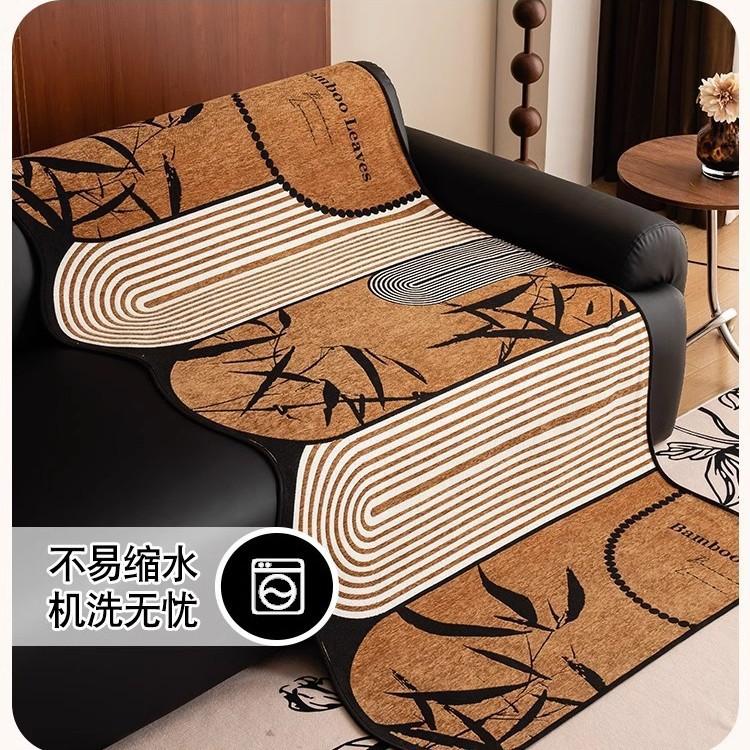 Special-Shaped Medieval Sofa Cushion Retro High-End Chenille Four-Season Universal Non-Slip Straight-Row Sofa Cloth Towel Hair