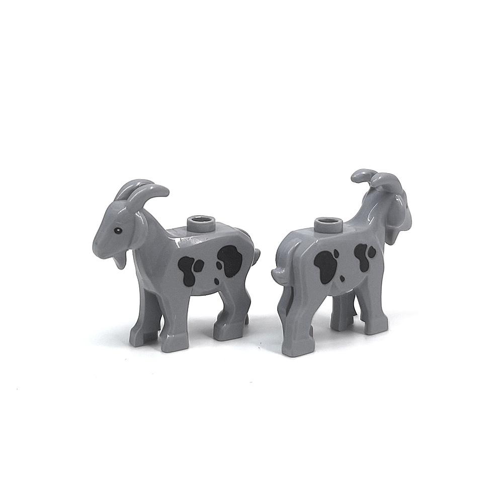 Zoo Animals World Goat Wolf Animal Building Block Set Toys Playsets Desktop Ornaments Block Bricks Kids Children Gift Present