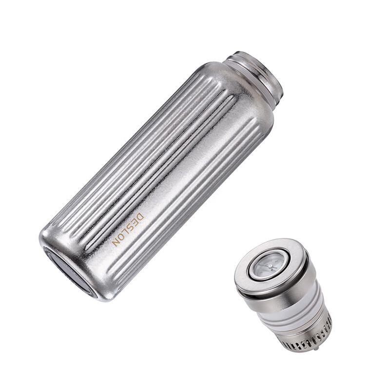 DESLON Pure Titanium Thermal Mug with Visible Temperature Display