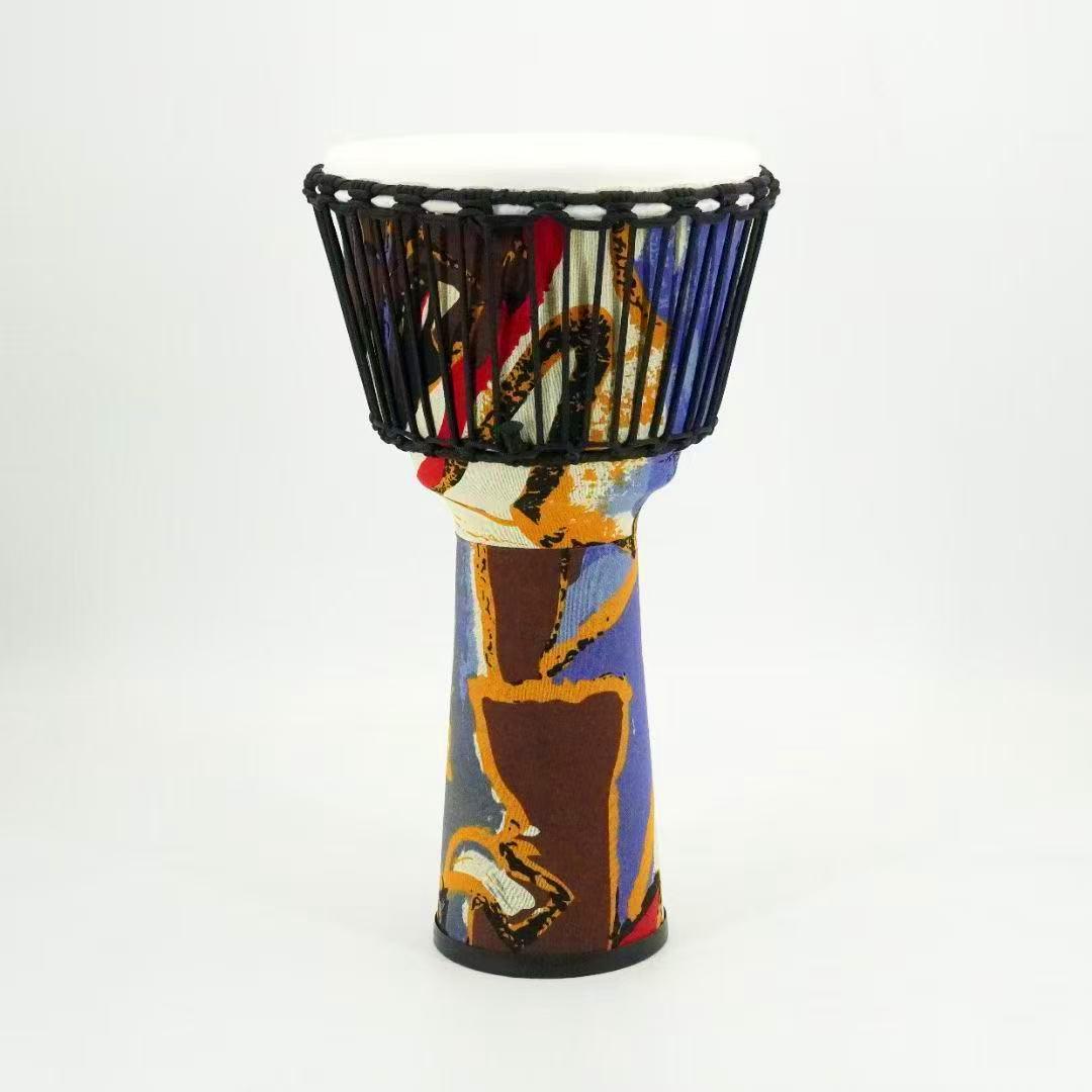 TMAX Thomas 8 PVC Sheepskin African Hand Drum for Beginners & Professionals - 10 Size, Yunnan Lijiang