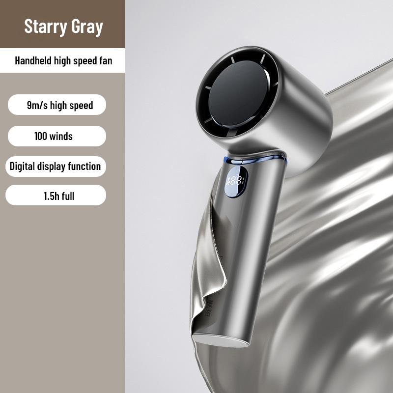 

Новый ручной маленький вентилятор 100 регулируемых скоростей ветра Мини портативный ручной вентилятор Работающий от аккумулятора Перезаряжаемый 5000 мАч Электрический вентилятор