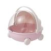 Durable Cradle Shape Box Featuring Flipping Cover for Organizing Toy Stationery and Trinkets on Desktop Front