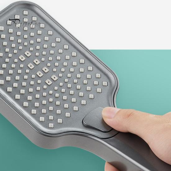 High Pressure Filtered Shower Head with Handheld 4 Water Discharge Modes Anti-Clog Silicone Outlet Leak-proof Shower Nozzle
