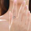 Ada Jewelry Joya De Plata Dainty Hearts Design Zircons Women 925 Sterling Silver Rings for Women