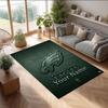 Philadelphia Eagles Kristall-Samt-Teppich, Personalisierte rutschfeste Fußmatte mit individuellem Namenstext für Heimdekoration Geschenk