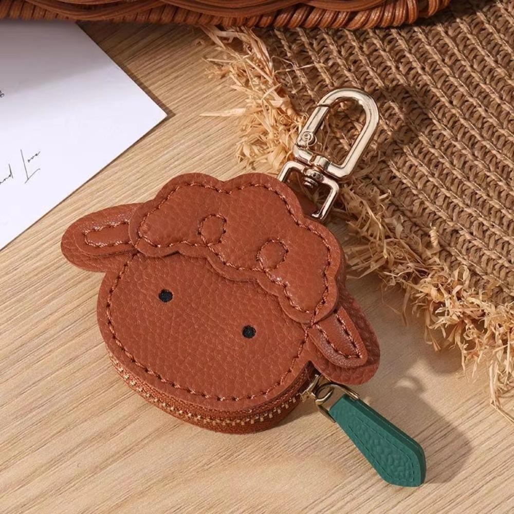 Goat Lamb Shaped Coin Purse Cartoon Bag Charm Creative Bag Pendant Outdoor