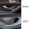Real Carbon Fiber Interior Door Bowl Cover Trim For Mercedes-Benz GLC 2016-