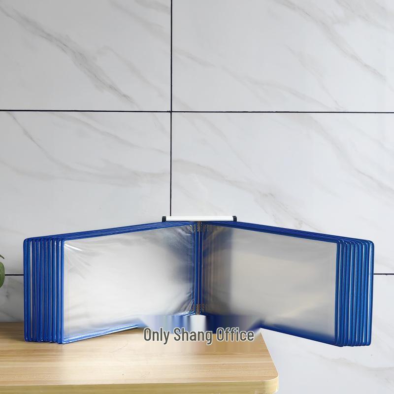 A4 Wandmontierter Klapp-Aktenordner, 5-seitiger SOP-Displayständer