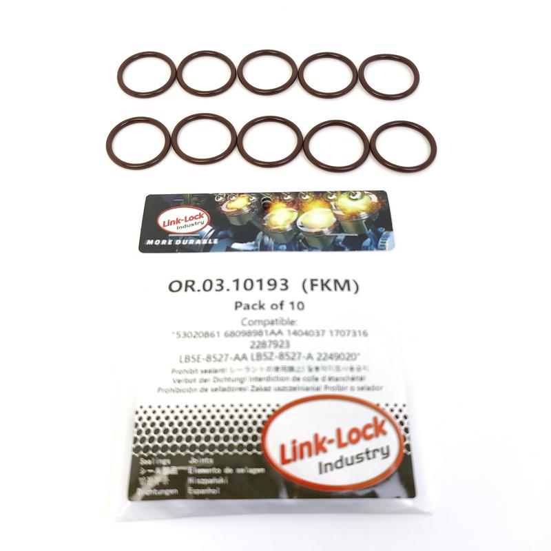 LINK-LOCK 10PCS OR.03.10193 FKM Viton Sealing O-Ring Kit of Oil Suction Pipe 53020861 68098981AA 1404037 1707316 2287923